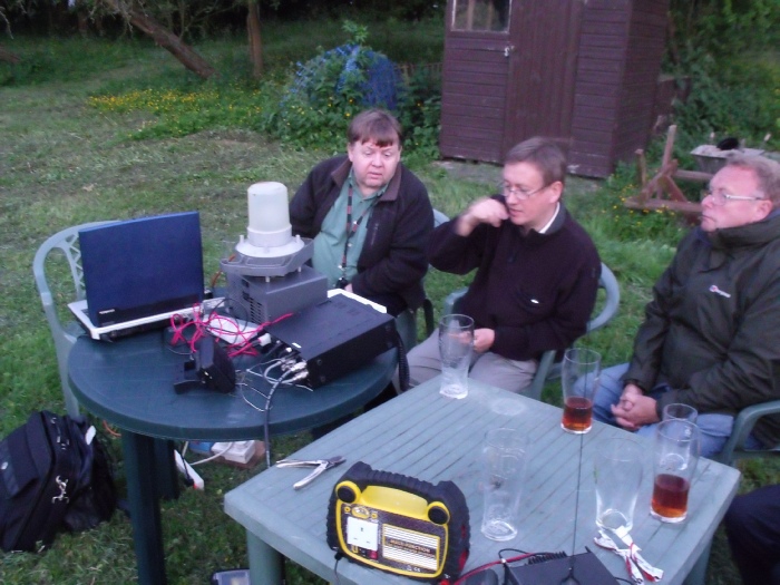 G5ZG/P operating from the Hop Poles.